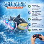 RC DUAL MODE SHARK CAR WATER AND LAND MODE - Image 5