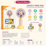USB PORTABLE MINI FAN WITH MOBILE STAND - Image 4