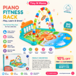 BABY TODDLER MAT WITH MUSICAL PIANO - Image 4